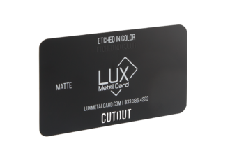 Matte Black Metal Membership Cards