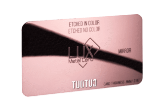 Rose Gold Metal Membership Cards