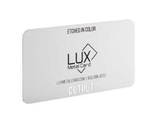 Lux Metal Business Cards 9 White Metal Business Cards