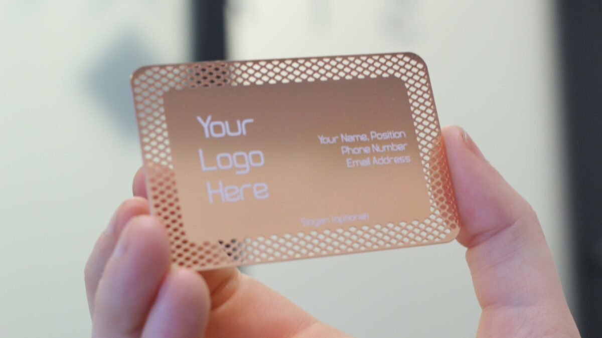 Rose Gold Business Card Sample 5