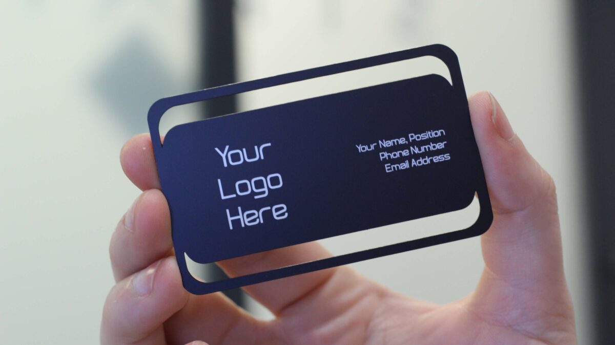 Matte Black Metal Business Card Sample 6