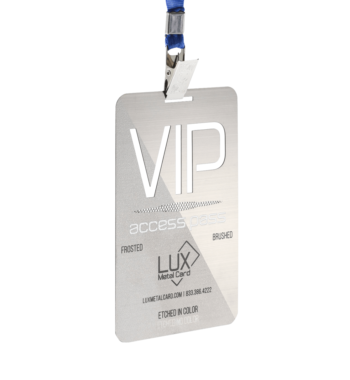 Stainless Metal Event Passes